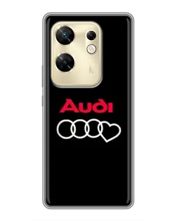 Чехол для Infinix Zero 30 с картинкой «Логотип Audi Heart»