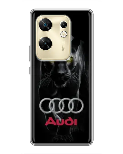 Чехол для Infinix Zero 30 с картинкой «Пантера и Audi»