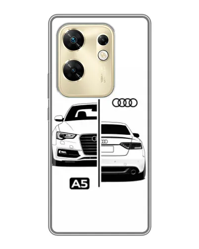 Чехол для Infinix Zero 30 с картинкой «Audi — контрастный дизайн»