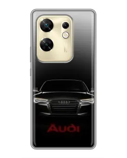 Чехол для Infinix Zero 30 с картинкой «Audi — градиентный контур»