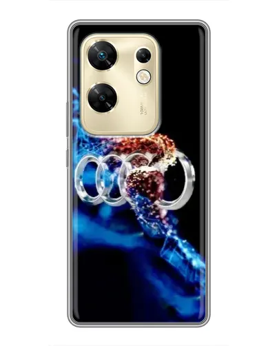 Чехол для Infinix Zero 30 с картинкой «Энергия лого Audi»