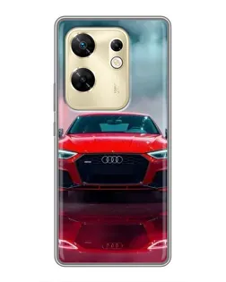 Чехол для Infinix Zero 30 с картинкой «Audi RS — красный стиль»