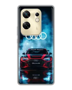Чехол для Infinix Zero 30 с картинкой «Audi Sport — неон»