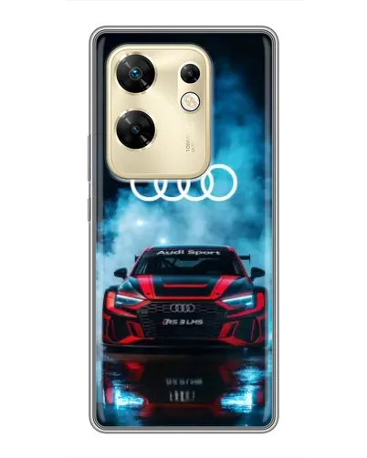Чехол для Infinix Zero 30 с картинкой «Audi Sport — неон»