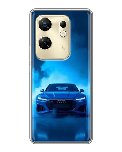 Чехол для Infinix Zero 30 с картинкой «Audi — голубая энергия»