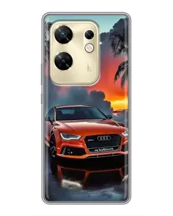 Чехол для Infinix Zero 30 с картинкой «Audi — закат»