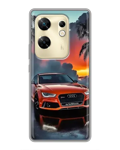 Чехол для Infinix Zero 30 с картинкой «Audi — закат»
