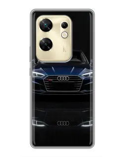Чехол для Infinix Zero 30 с картинкой «Audi — ночное отражение»