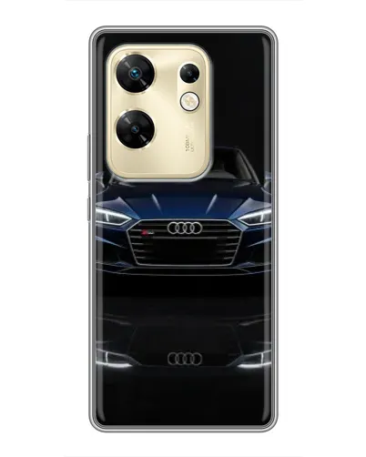 Чехол для Infinix Zero 30 с картинкой «Audi — ночное отражение»