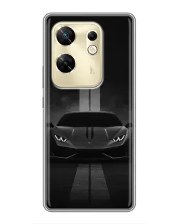 Чехол для Infinix Zero 30 с картинкой «Lamborghini симметрия дорог»