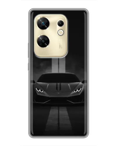 Чехол для Infinix Zero 30 с картинкой «Lamborghini симметрия дорог»