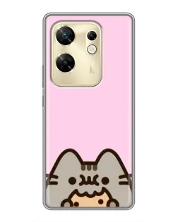 Чохол для Infinix Zero 30 з картинкою «Pusheen та печиво»