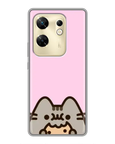 Чохол для Infinix Zero 30 з картинкою «Pusheen та печиво»
