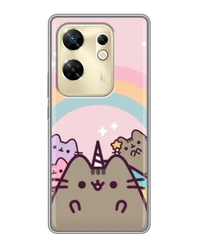 Чохол для Infinix Zero 30 з картинкою «Єдиноріг Pusheen»