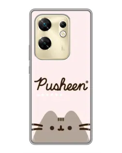 Чохол для Infinix Zero 30 з картинкою «Pusheen логотип»