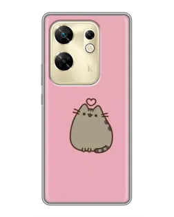 Чохол для Infinix Zero 30 з картинкою «Pusheen серце»