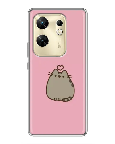 Чохол для Infinix Zero 30 з картинкою «Pusheen серце»