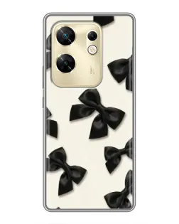 Чохол для Infinix Zero 30 з картинкою «Чорні бантики»