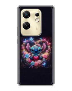 Чохол для Infinix Zero 30 з картинкою «Stitch у квітах»