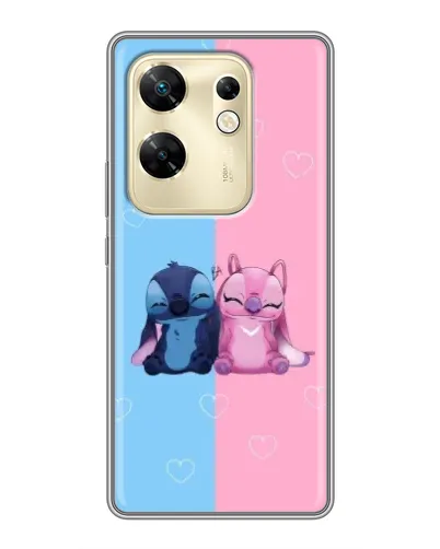 Чохол для Infinix Zero 30 з картинкою «Stitch та Angel Love»