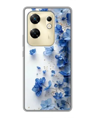 Чохол для Infinix Zero 30 з картинкою «Блакитний квітковий каскад»