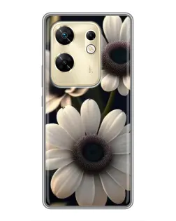 Чохол для Infinix Zero 30 з картинкою «Білі маргаритки макро»
