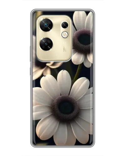 Чохол для Infinix Zero 30 з картинкою «Білі маргаритки макро»
