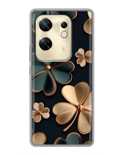 Чохол для Infinix Zero 30 з картинкою «Конюшина в золоті»
