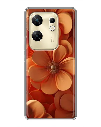 Чохол для Infinix Zero 30 з картинкою «Помаранчева макро квітка»