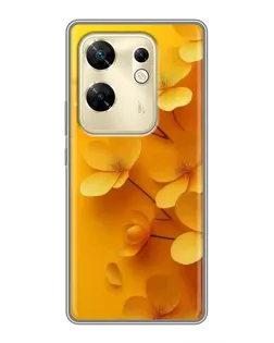 Чохол для Infinix Zero 30 з картинкою «Золоті пелюстки»