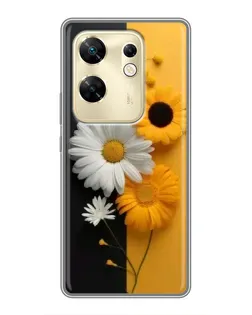 Чохол для Infinix Zero 30 з картинкою «Соняшник та ромашка»