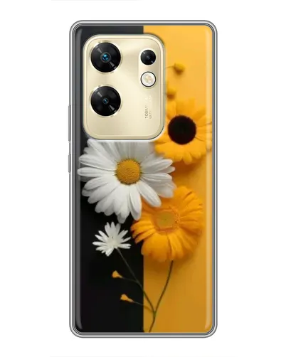Чохол для Infinix Zero 30 з картинкою «Соняшник та ромашка»
