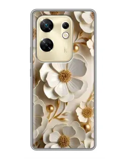 Чохол для Infinix Zero 30 з картинкою «Білі паперові квіти»