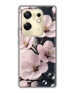 Чохол для Infinix Zero 30 з картинкою «Ніжня сакура та краплі»