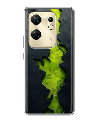 Чохол для Infinix Zero 30 з картинкою «Салатовий розлом скелі»