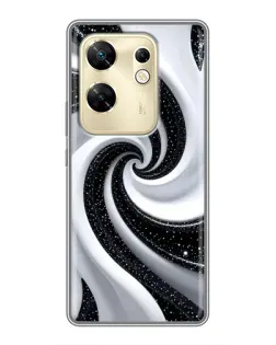 Чохол для Infinix Zero 30 з картинкою «Чорно-біла спіраль» Чохол для Infinix Zero 30 з картинкою «Чорно-біла спіраль»