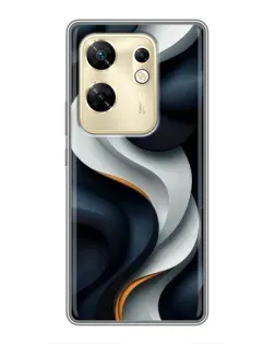 Чохол для Infinix Zero 30 з картинкою «Об'ємні чорно-білі стрічки» Чохол для Infinix Zero 30 з картинкою «Об'ємні чорно-білі стрічки»
