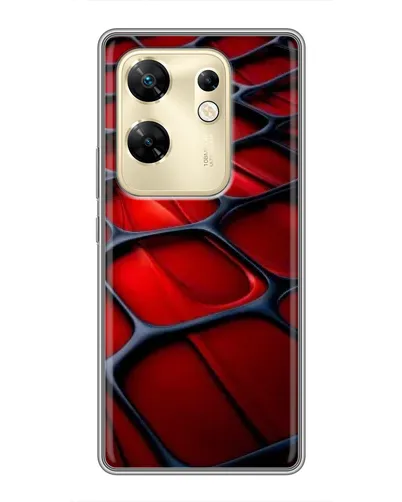 Чохол для Infinix Zero 30 з картинкою «Червона глянцева сітка»