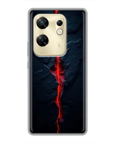 Чохол для Infinix Zero 30 з картинкою «Червона лавова тріщина»