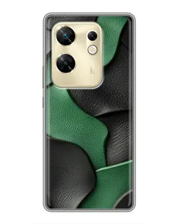Чохол для Infinix Zero 30 з картинкою «Зелені шкіряні хвилі»