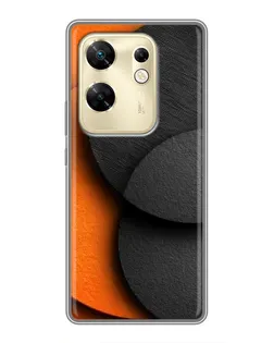 Чохол для Infinix Zero 30 з картинкою «Геометрія помаранчевих кіл»