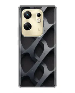 Чохол для Infinix Zero 30 з картинкою «Об'ємне сіре плетіння»