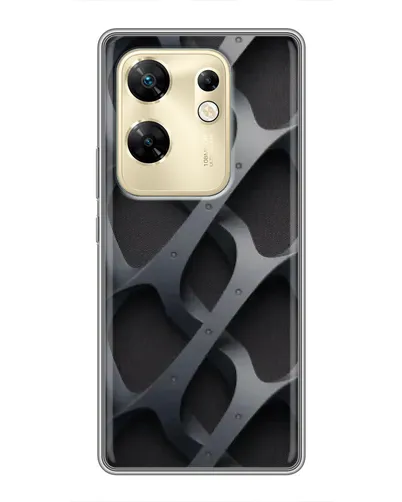 Чохол для Infinix Zero 30 з картинкою «Об'ємне сіре плетіння»