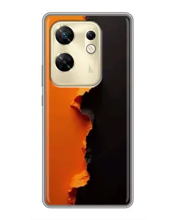 Чохол для Infinix Zero 30 з картинкою «Помаранчевий розлом»