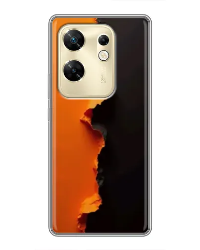 Чохол для Infinix Zero 30 з картинкою «Помаранчевий розлом»