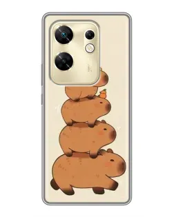 Чехол для Infinix Zero 30 с картинкой «Башня из капибар»