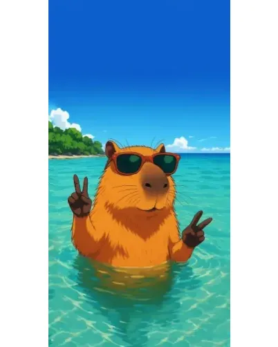 Чохол для Infinix з картинкою «Морська капібара»