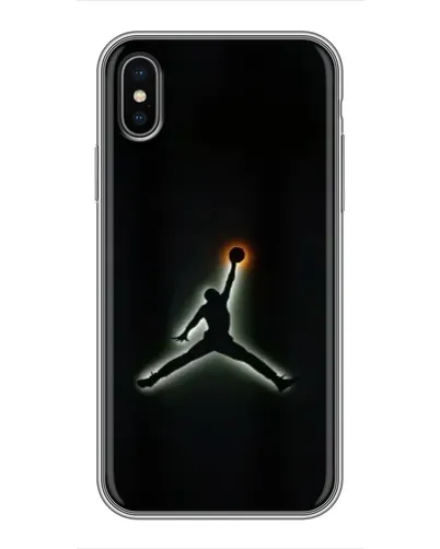Чохол для iPhone X з картинкою «Jordan Gradient Logo»