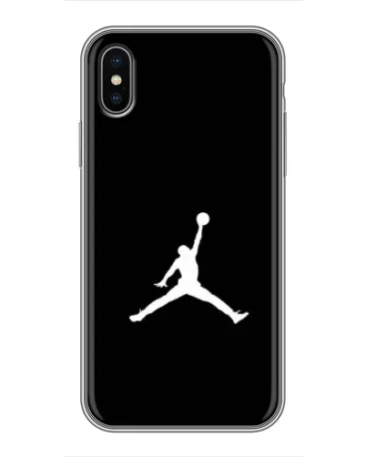 Чохол для iPhone X з картинкою «Jordan Silhouette»