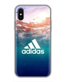 Чохол для iPhone X з картинкою «Океанська глибина адідас»